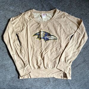Baltimore Ravens Football Sequined Crewneck